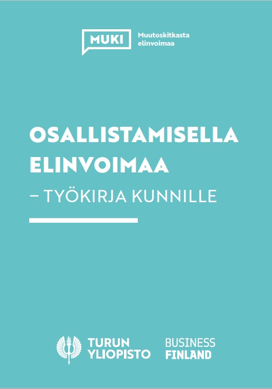 Osallistamisella elinvoimaa -työkirjan kansi