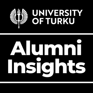 alumni insights written inside a rectangle with university of turku logo on top