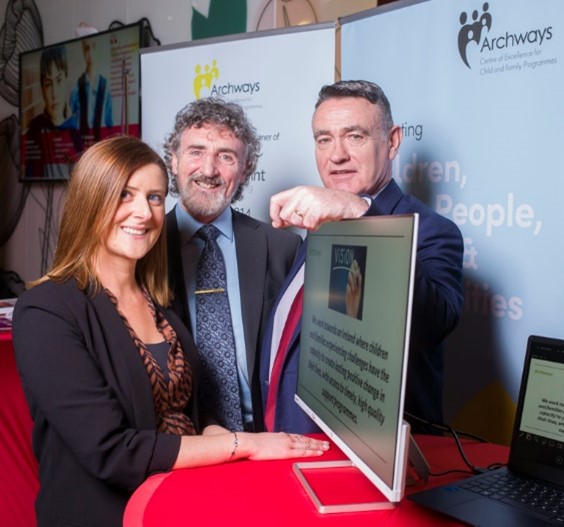 In the picture: Hugh Doogan (right), CEO, Archways with colleagues Paul Johnston and Eimear Collins.