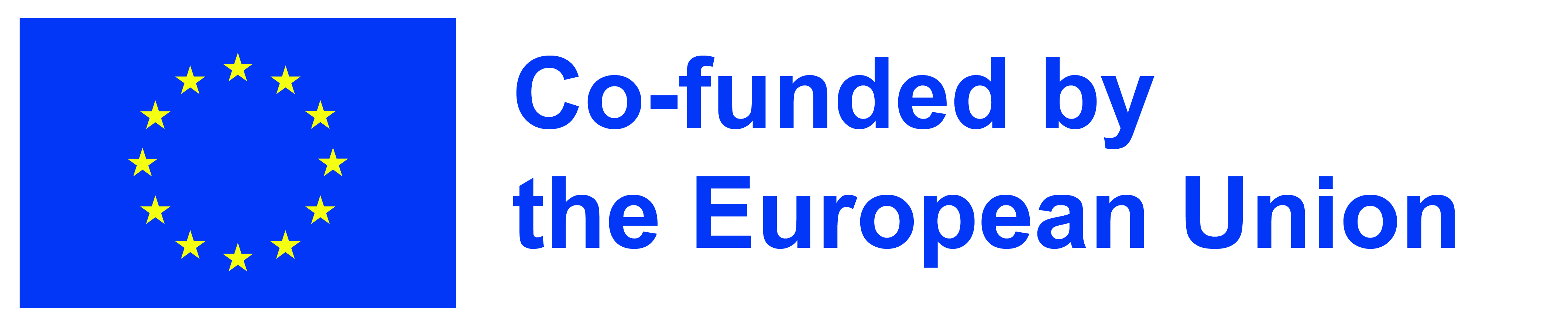 EU flag and cofunded text