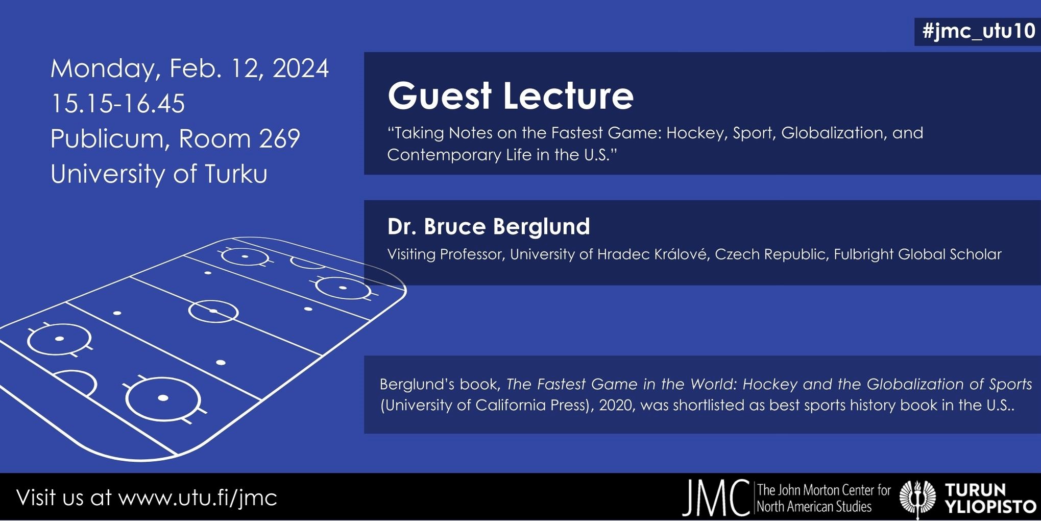 Dr. Bruce Berglund's guest lecture poster