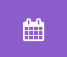 Picture of calendar icon on a purple background.