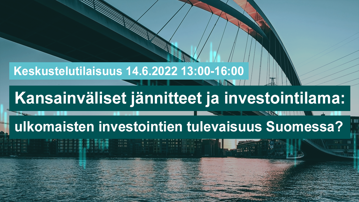 Kansainvälliset jännitteet ja investointilama