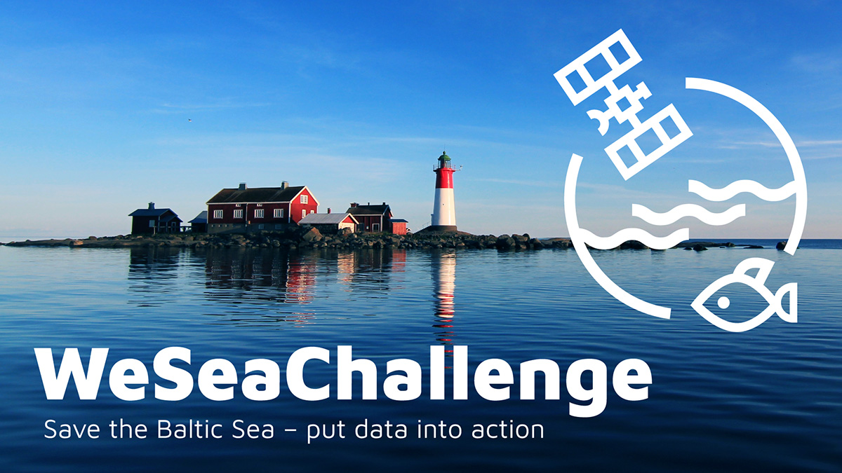 WeSeaChallenge kuvitus logolla