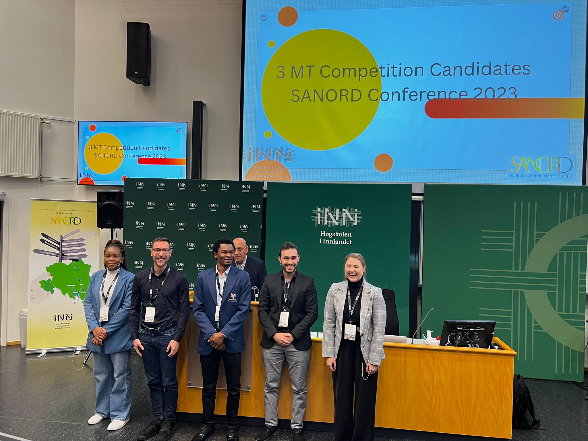 3MT competition participants at the SANORD conference
