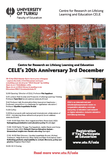 Anniversary of Cele, invitation. all text below as plain text.