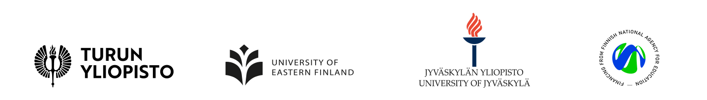 Logoja: Turun yliopisto, Itä-Suomen yliopisto, Jyväskylän yliopisto, opetushallitus