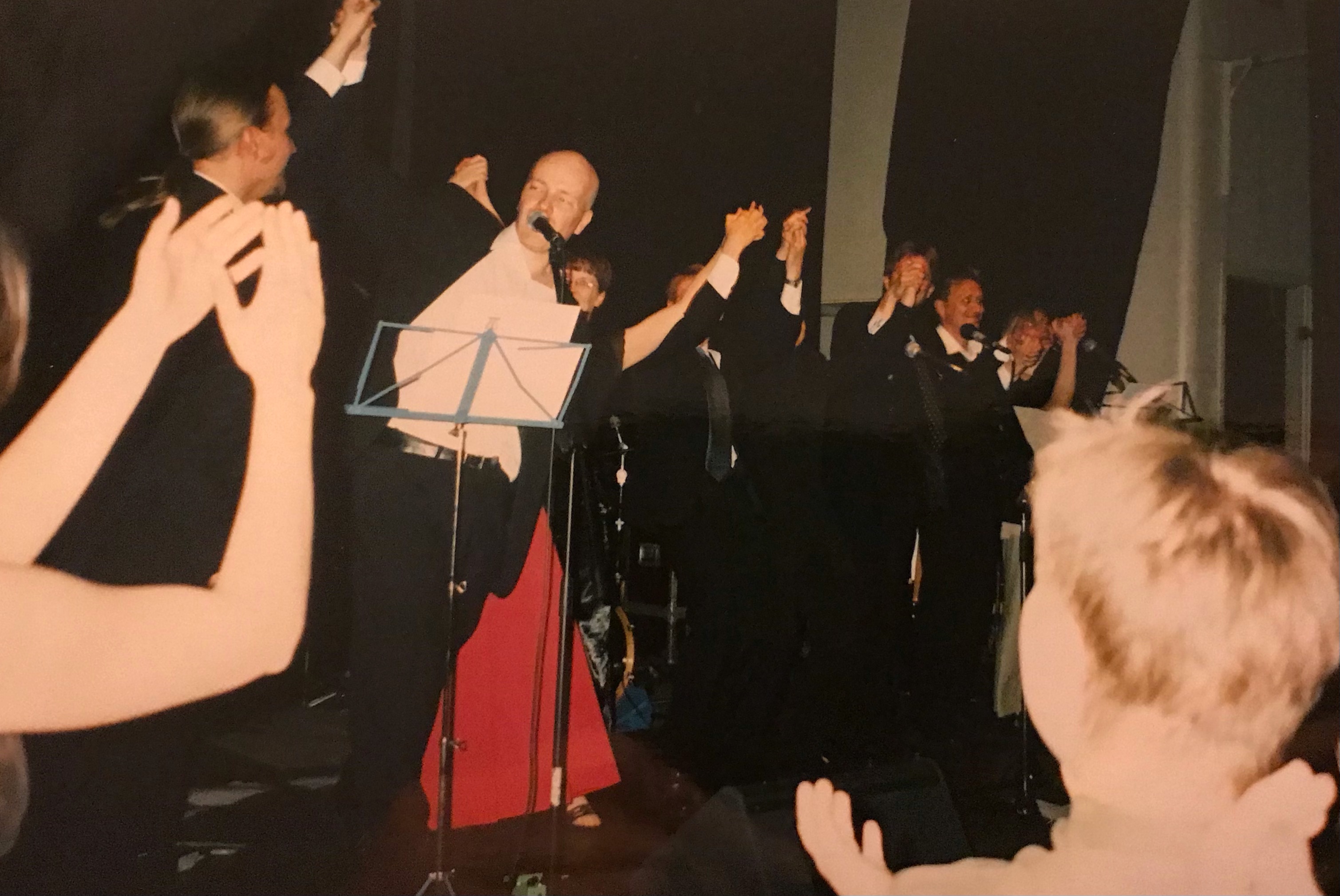 Kasarmin valo -yhtye kulttuurihistorian oppiaineen 30-vuotisjuhlissa vuonna 2002