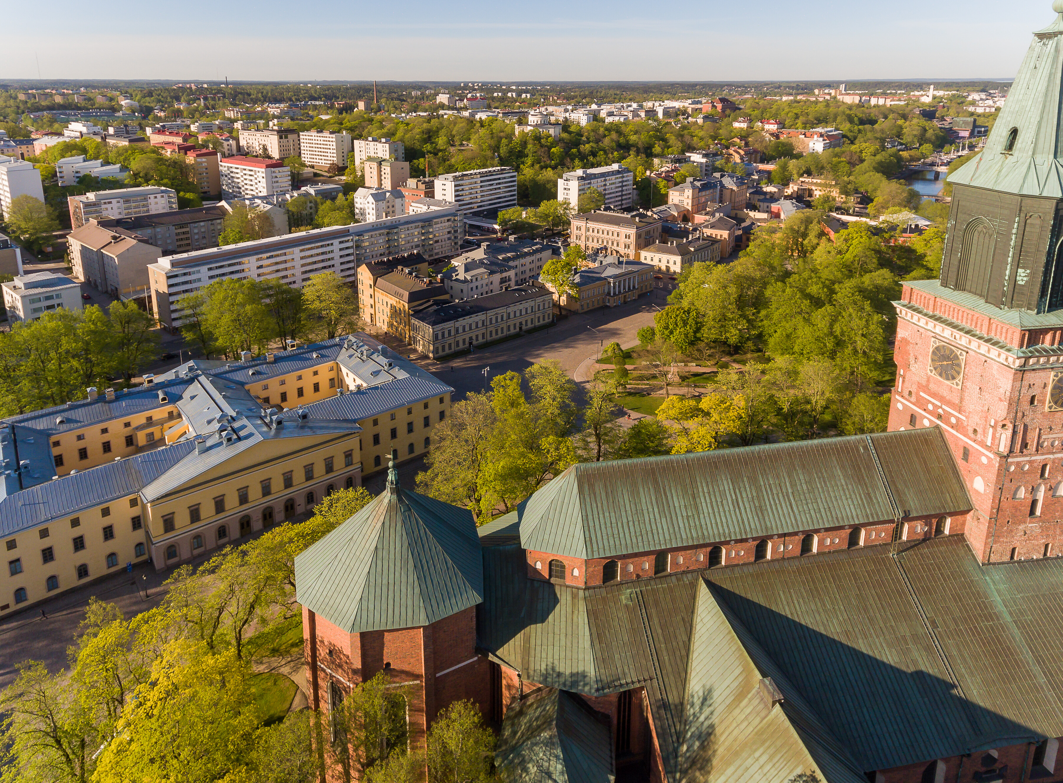The city of Turku from above