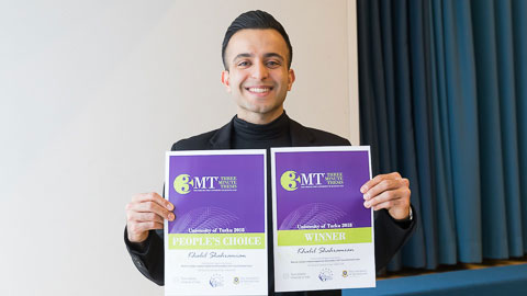 The winner of the 3MT competition 2018
