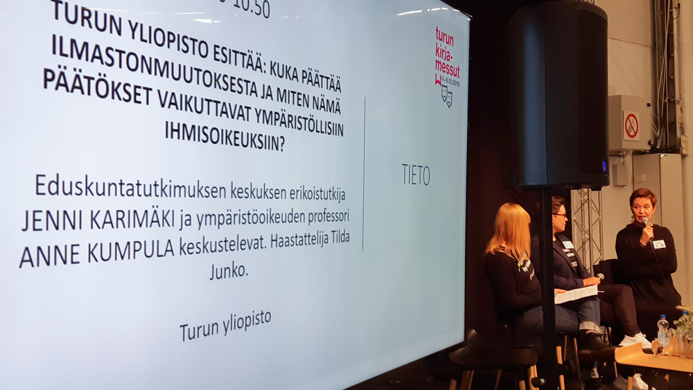 Haastattelussa Jenni Karimäki ja Anne Kumpula.