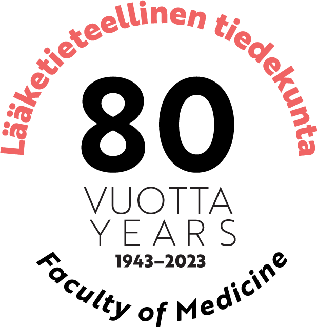 Lääketieteellinen 80 vuotta -logo