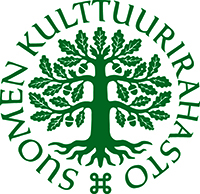 Suomen kulttuurirahaston logo, jossa on vihreä puu.
