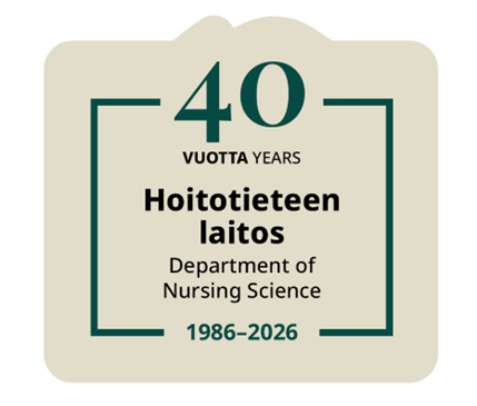 Hoitotiede 40 vuotta -logo