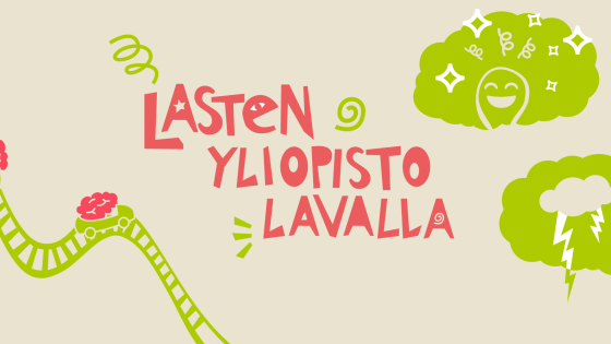 lasten yliopisto lavalla kuvituskuva