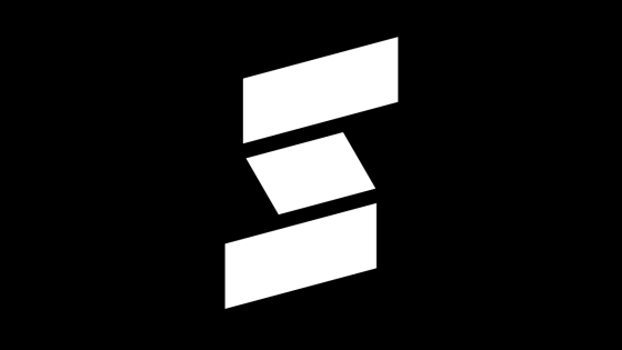 tapahtuman valkoinen logo mustalla pohjalla