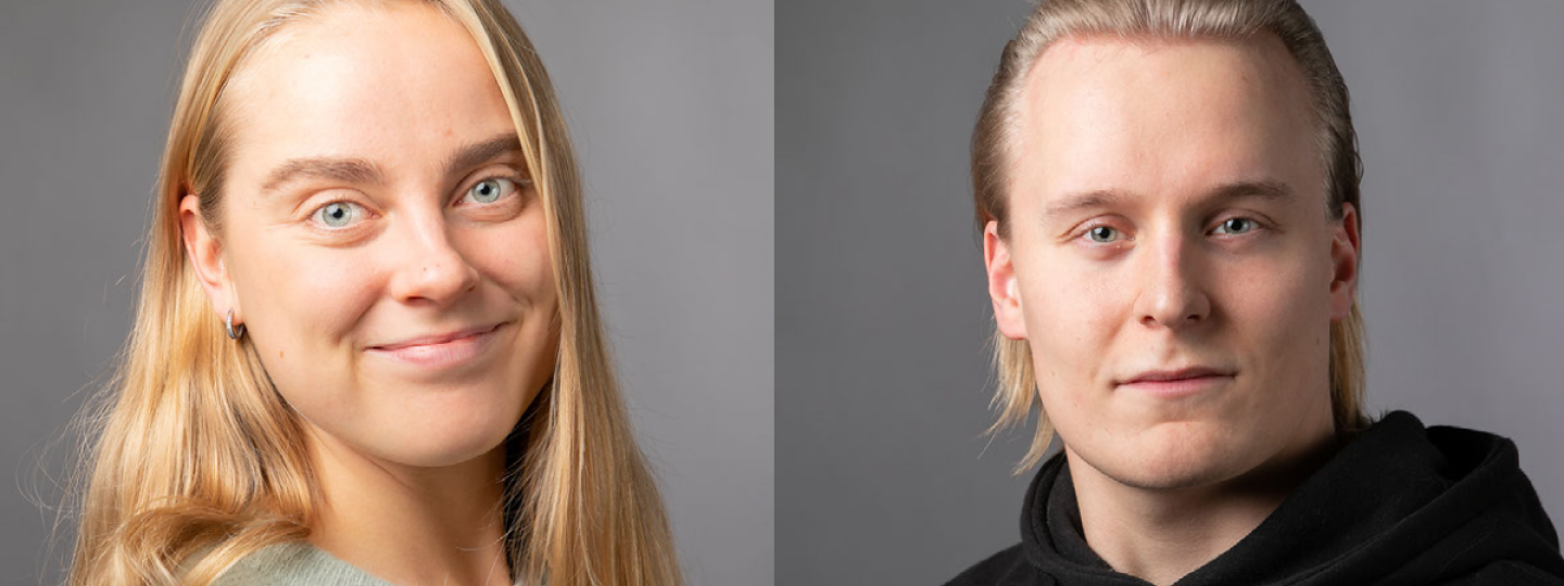 UTUlähettiläät Laura Leimola ja Matias Fahllund.