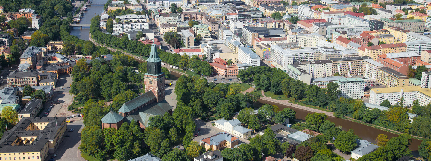 City of Turku captured from the air