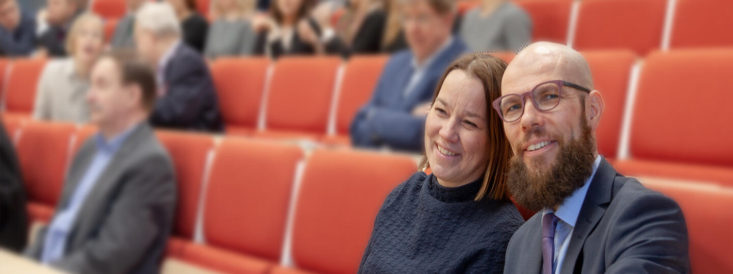 Ulla-Maija Mylly ja Jussi Tapani Tiedekunnan Päivänä 22.3.2019