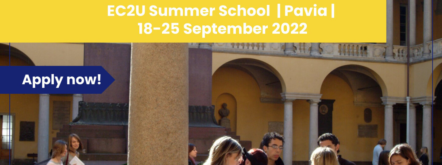 Photo from Pavia and text about Summer School.