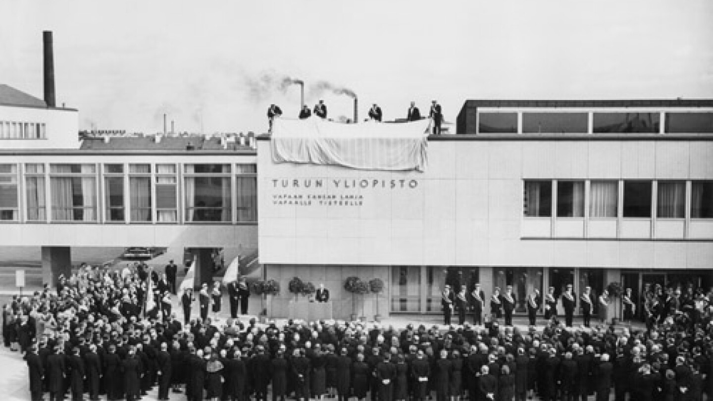 The inauguration of the new Main Building in 1959.