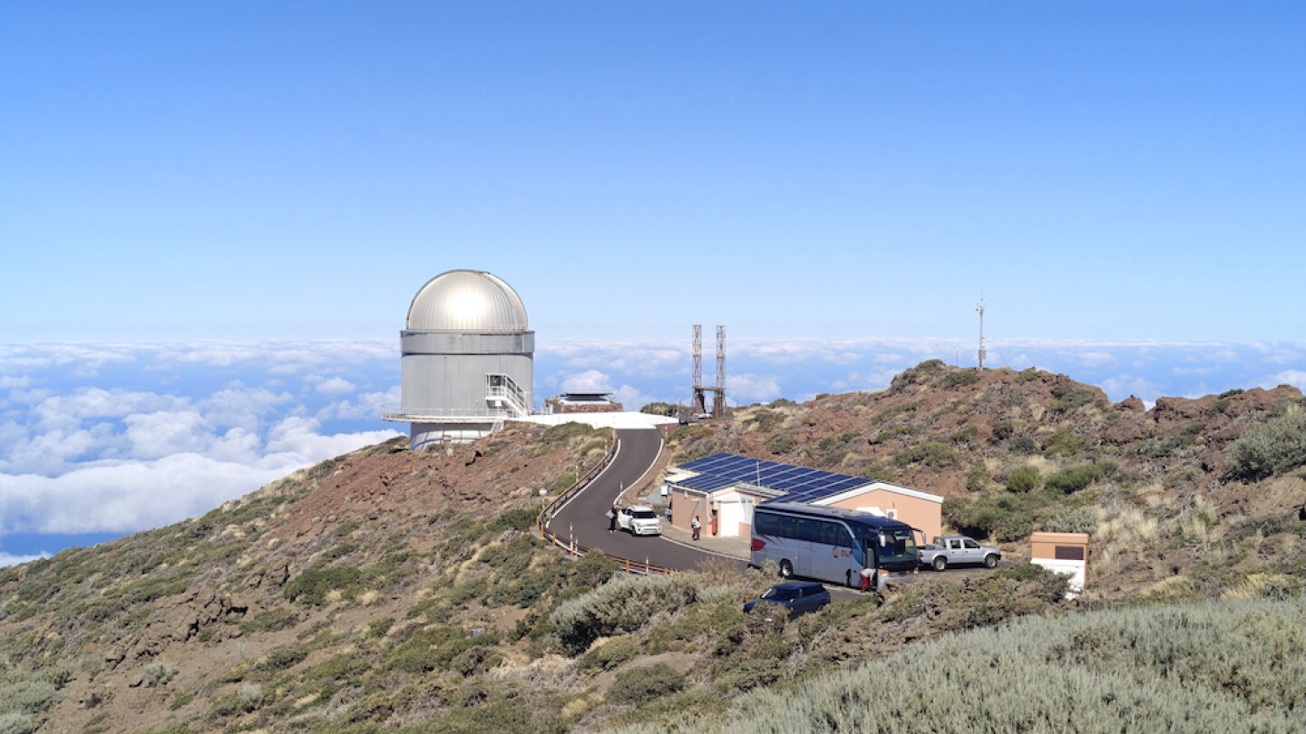 NOT-kaukoputki La Palman tulivuorisaaren huipulla