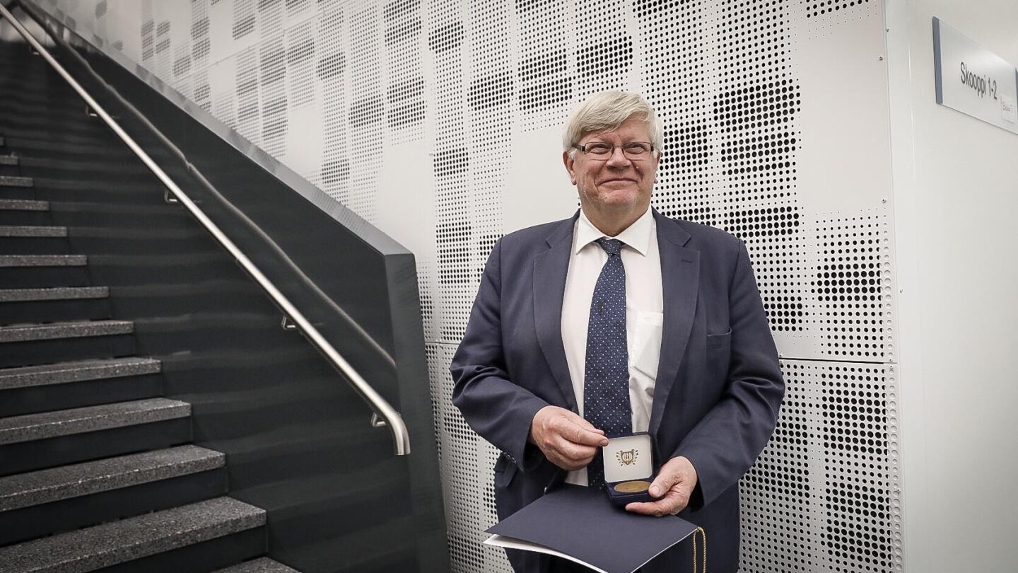 Kalervo Väänänen avajaisjuhlassa 2019