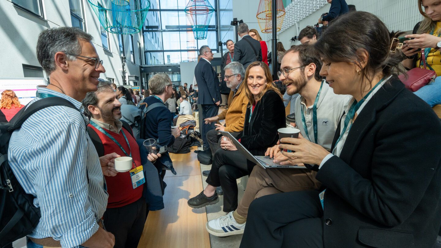People socialising at the EC2U Forum 2026