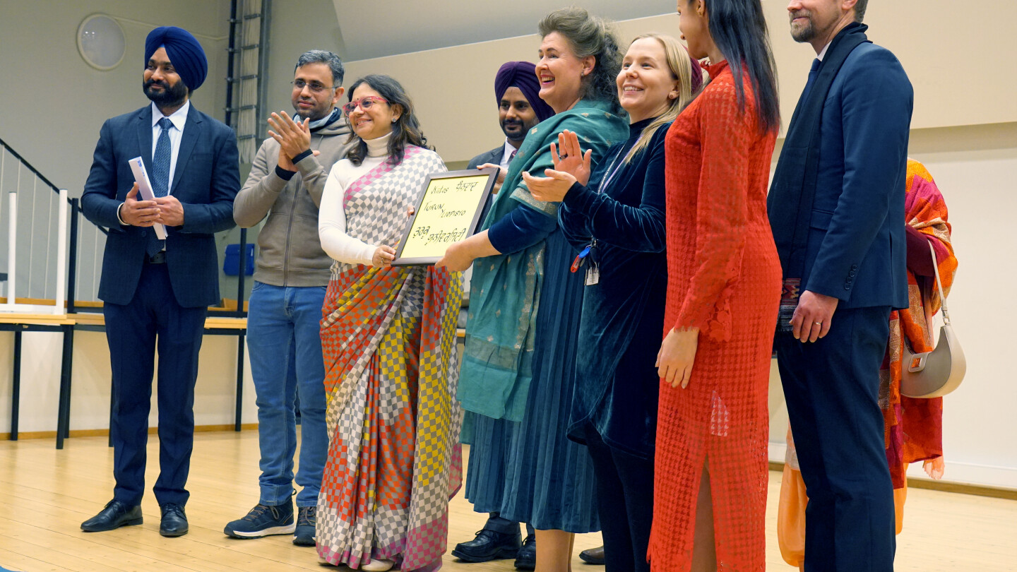 People standing on a stage