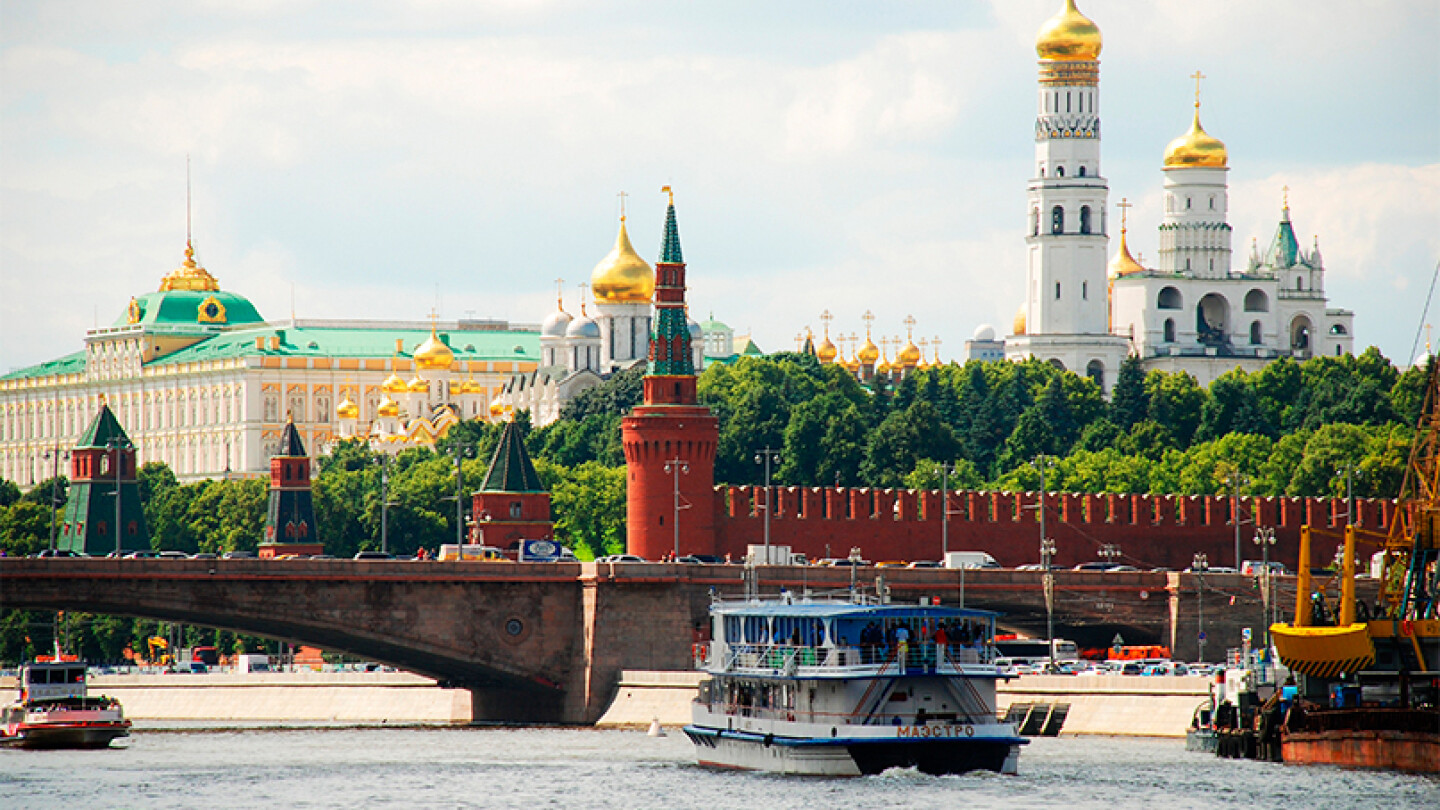 Moskovan Kremlissä sijaitsee Venäjän keskeiset hallintoelimet