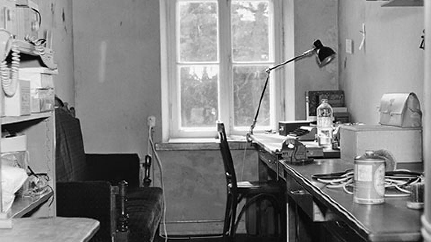 Lohm kesällä 1964. Työhuone. Kuva: Aatos Petäjä.