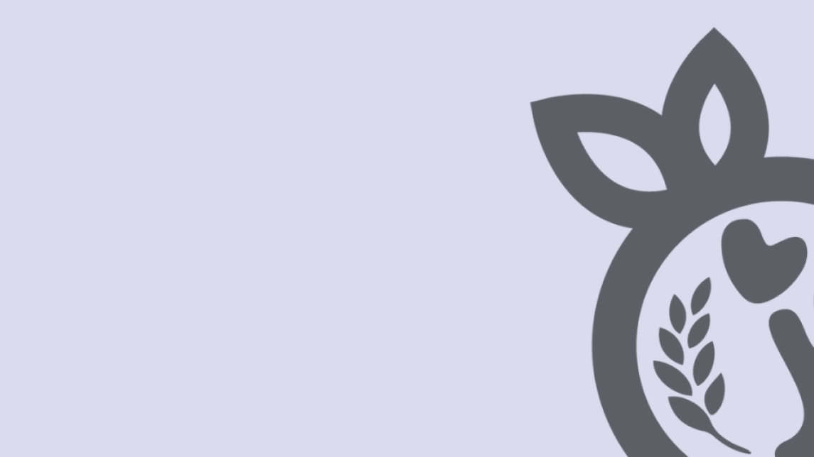 Icon on light purple background