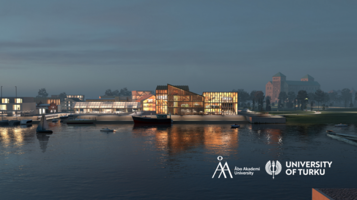 Havainnekuva tulevaisuuden Turun satamasta