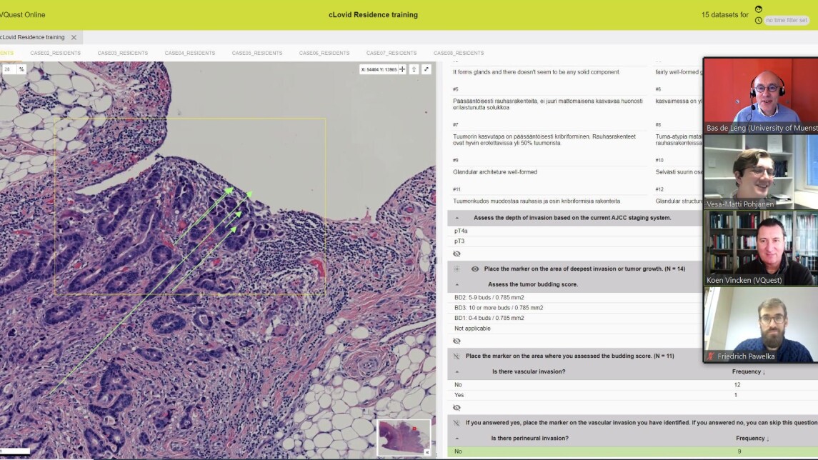 cLOvid-oppimisympäristöstä otettu ruutukaappaus.