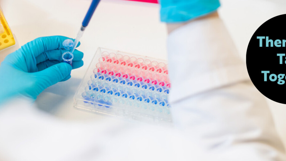 Image of a researcher working in a laboratory 