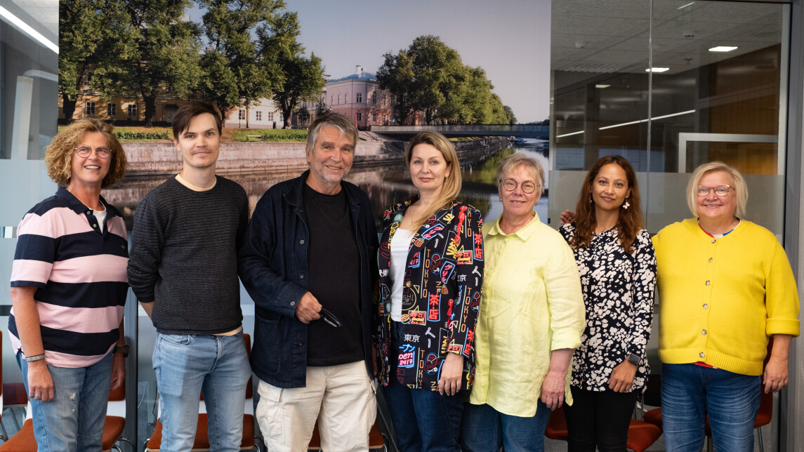 Members of the research group posing for a photo.