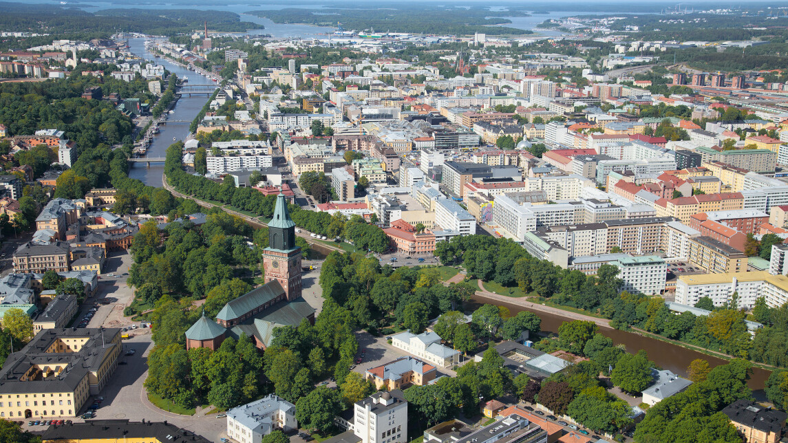 City of Turku captured from the air