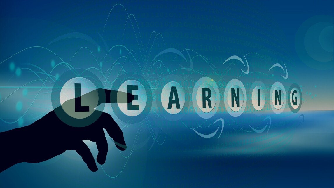 Picture - hand and learning-text