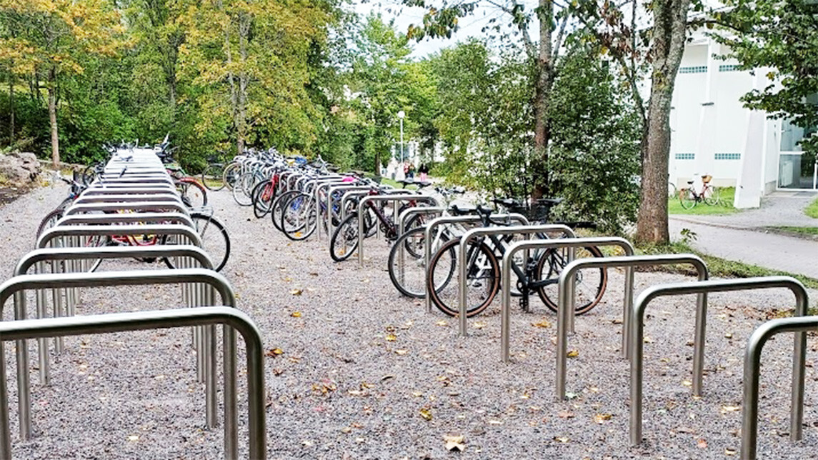 Pyöräparkki Turun kampuksella