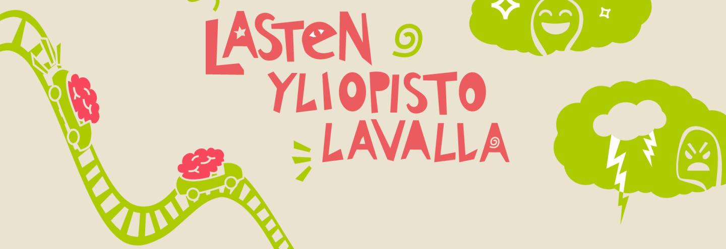 lasten yliopisto lavalla kuvituskuva