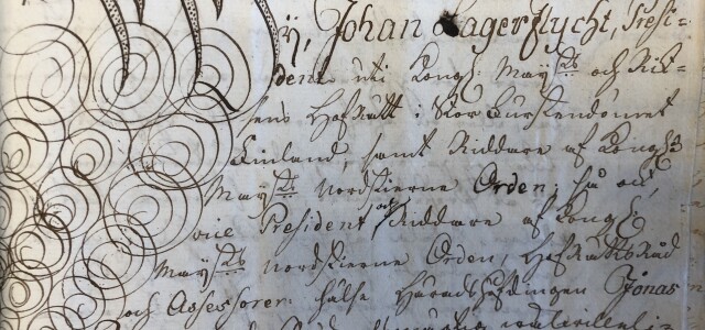 Turun hovioikeuden paikalliselle tuomarille 1770-luvulla lähettämä kirje 