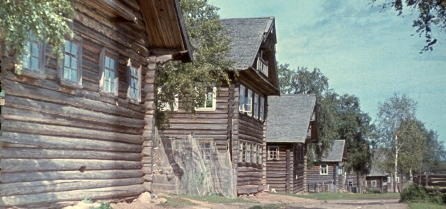 Lauri E. Karin väridiakuva Soutjärven kylästä elokuussa 1943. 