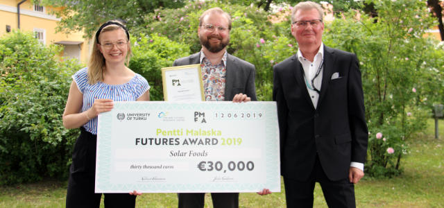 Pentti Malaska -palkinnon voittaja Solar Foods