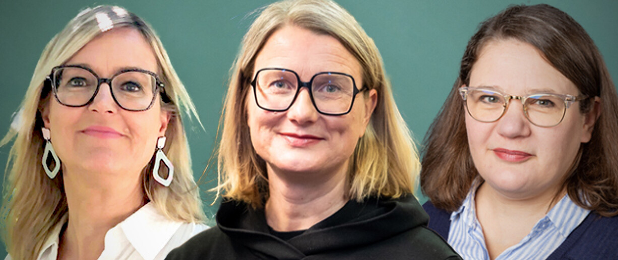 Juli-Anna Aerila, Johanna Kaakinen ja Aino Mäkikalli lähikuvassa.