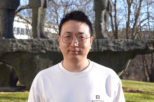 Jiawei Yang pictured outside on the University Hill