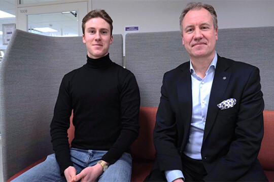 Tatu Kulmala ja poika Tuomo Kulmala