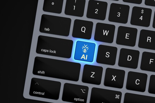 AI button on a keyboard
