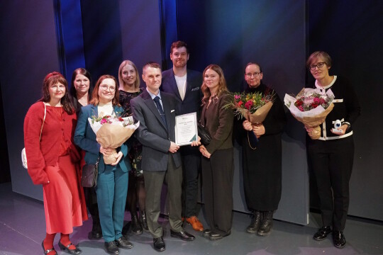 Palkitut poseeraamassa