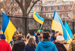 Stand with Ukraine, The White House, Washington, DC USA 