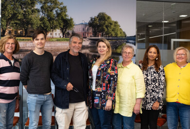 Members of the research group posing for a photo.